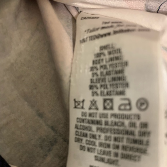 Ted Baker 2 piece Women’s wool blend suit light blue Working Title jacket/pants - Picture 7 of 15